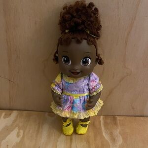 Baby Alive Lulu Achoo Doll Interactive 11.5” Tall
